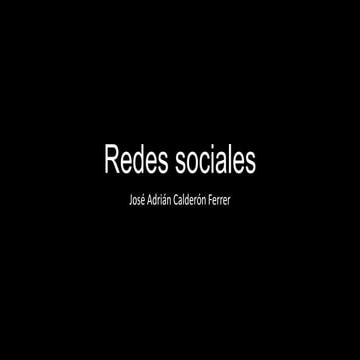 Redes sociales