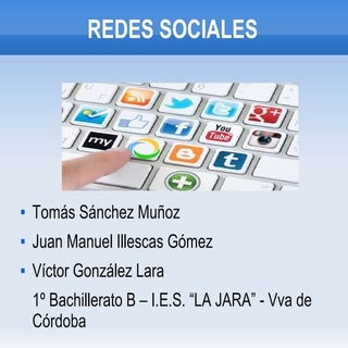 Redes sociales juanma, tomas y victor
