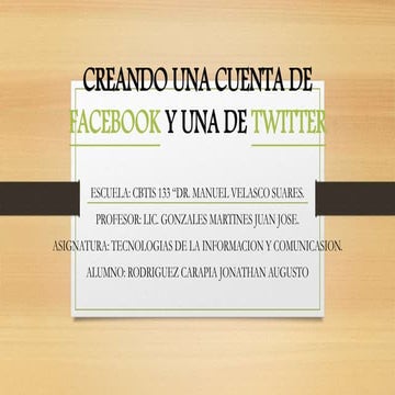 Crear cuenta de facebook paso a paso. | PDF