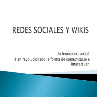 Redes sociales. expo