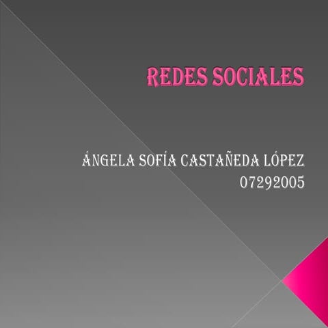 Redes sociales angela