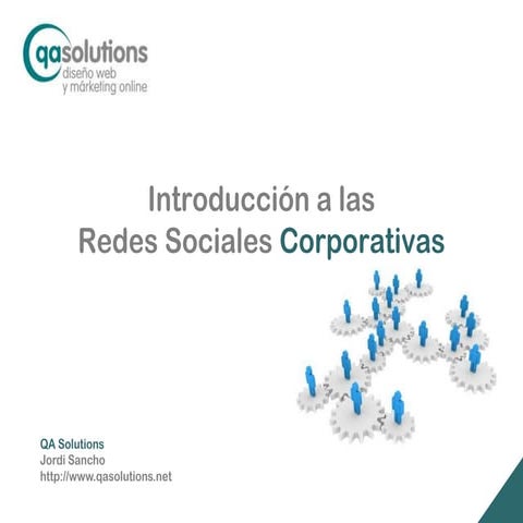 Introducción a las Redes Sociales Corporativas