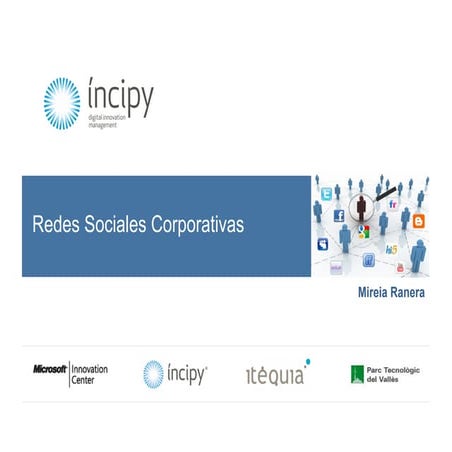 Redes sociales corporativas mireia ranera íncipy