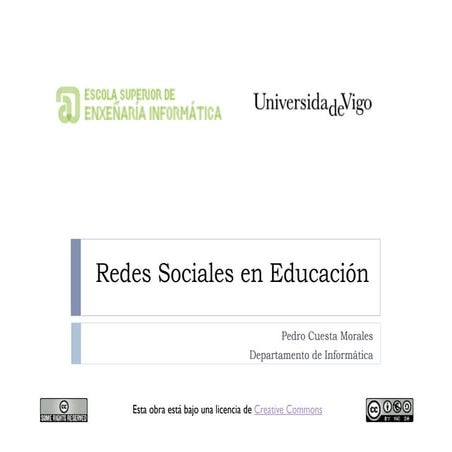 Redes Sociales en Educación