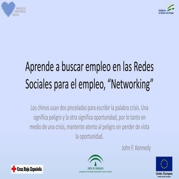 Redes Sociales en el empleo (Networking)