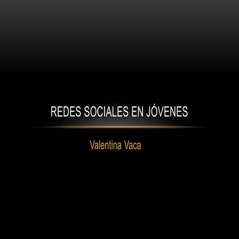 Redes sociales en jóvenes