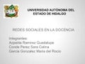 Redes sociales en la docencia