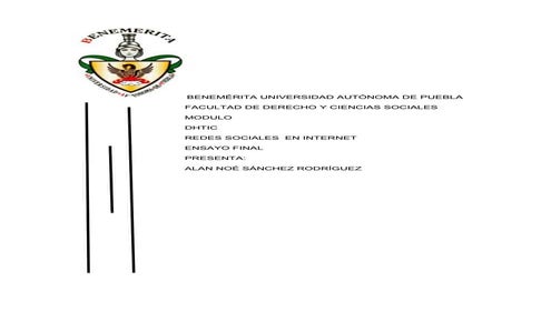 Redes sociales ensayo final
