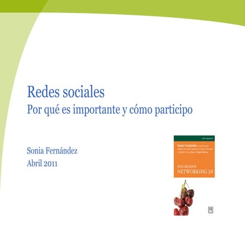 Redes sociales: Por qué es importante y cómo participo