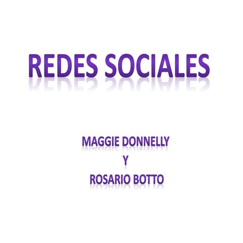 Redes sociales maggie donnelly y rosario botto