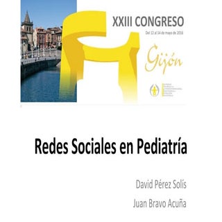 Redes sociales en Pediatria