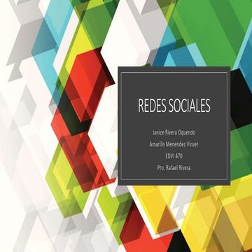IMPACTO DE LAS REDES SOCIALES EN LOS ADOLESCENTES | PPTX