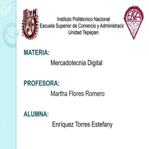 Redessociales y el mercado digital enriquez estefany