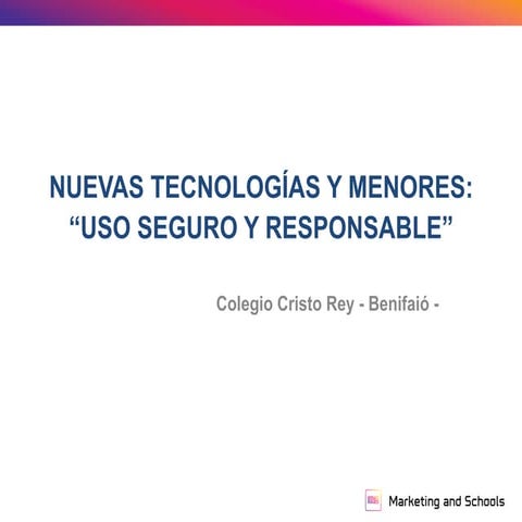 Redes sociales y menores