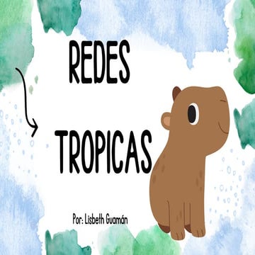 redes trópicas, componentes, características pdf