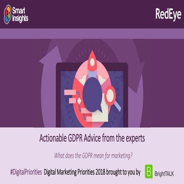 GDPR Briefing for marketers