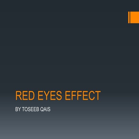 Red eyes effect