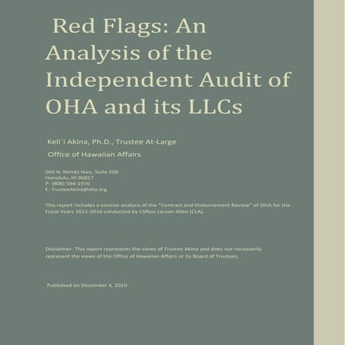 OHA Analysis by Akina