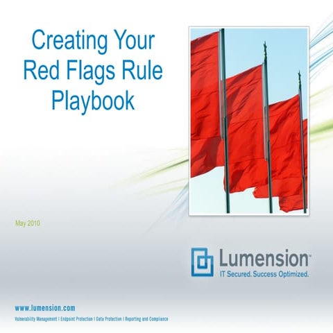 Creating Your Red Flags Rule Playbook