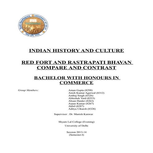 Red fort and rastrapati bhavan compare and comparision