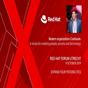 Red hat forum 2019 - Modern Organization Cookbook