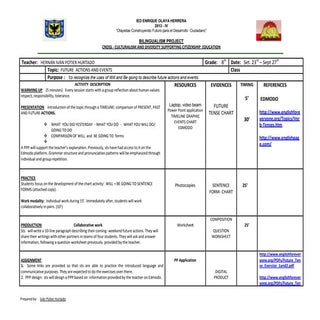 Redipes     plan de clase - ejemplo