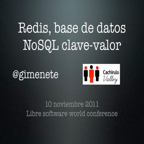 Redis, base de datos NoSQL clave-valor