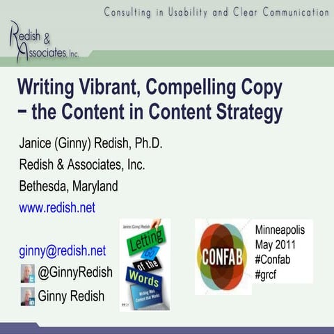 Writing Vibrant, Compelling Copy