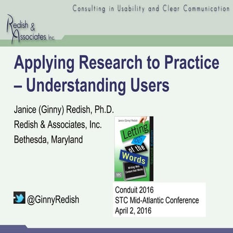 Redish understanding users