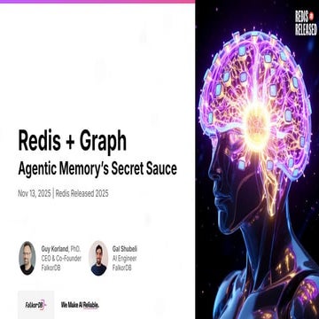 [Redis Released]- FalkorDB - Redis + Graph  Agentic Memory’s Secret Sauce