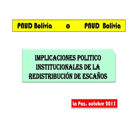 Implicaciones político institucionales de la redistribuciòn de escaños