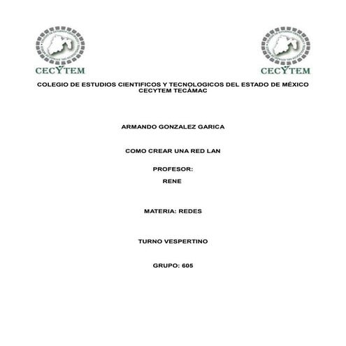 Construccion de un ared lan