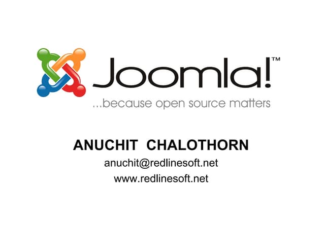 Redlinesoft Joomla Basic Workshop