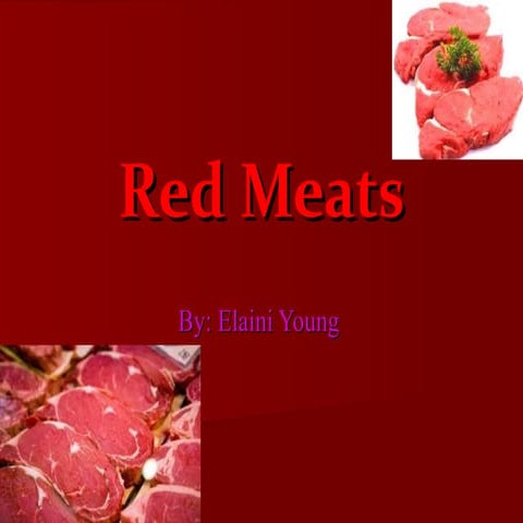 Red meats | PPT