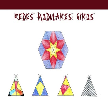 Red modular triangular: giro (180º y 60º)
