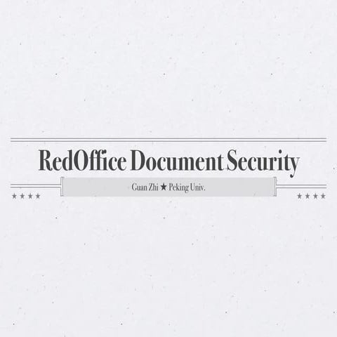 Red Office Documents Security Proposal
