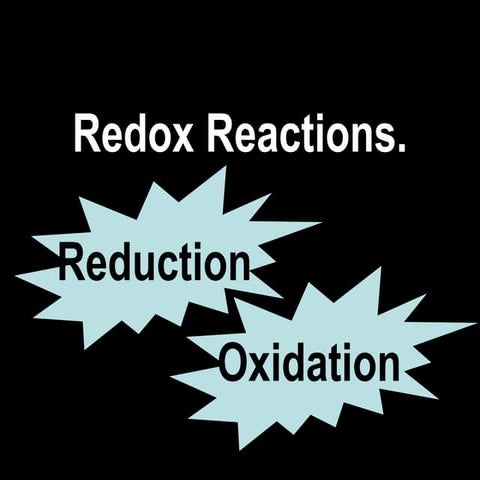 Redox reactions
