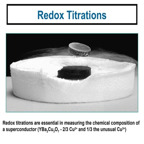 Redox titrations introduction