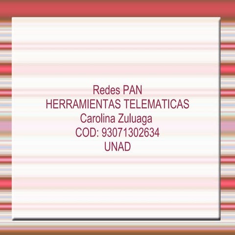 Red pan herramientas telematicas