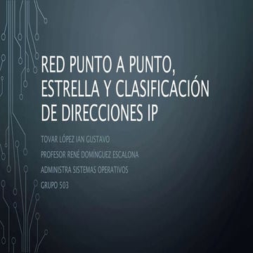 Red punto a punto, estrella y clasificaciones de direcciones ip