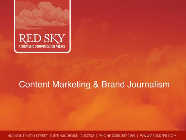 Brand Journalism vs. Content Market...