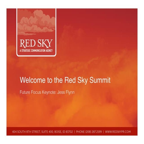 Future of Communication Keynote (Red Sky Summit)