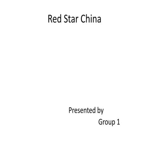 Red Star in China