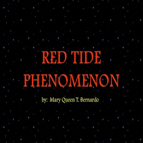 Red Tide Phenomenon
