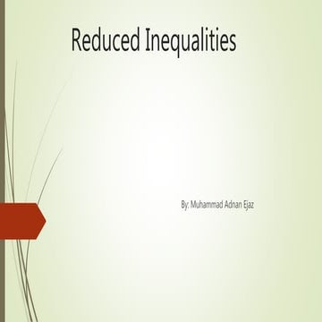 Reduced inequalities