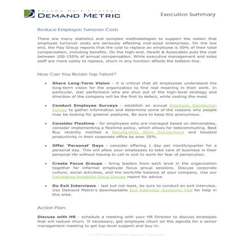 Reduce Employee Turnover Costs