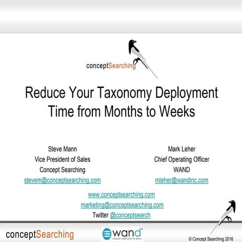 Reduce Your Taxonomy Deployment Time from Months to Weeks Webinar