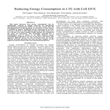 Reducing Energy Consumption in LTE with Cell DTX 