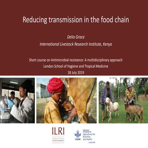 Reducing transmission in the food chain