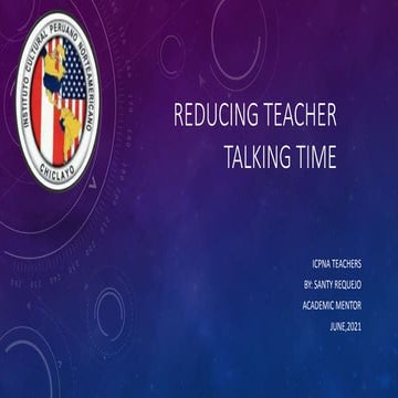 Reducing teacher